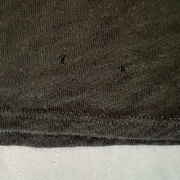 ATM Anthony Thomas Melillo Slub Jersey Schoolboy Crew Neck Tee - Black - Picture 7 of 8